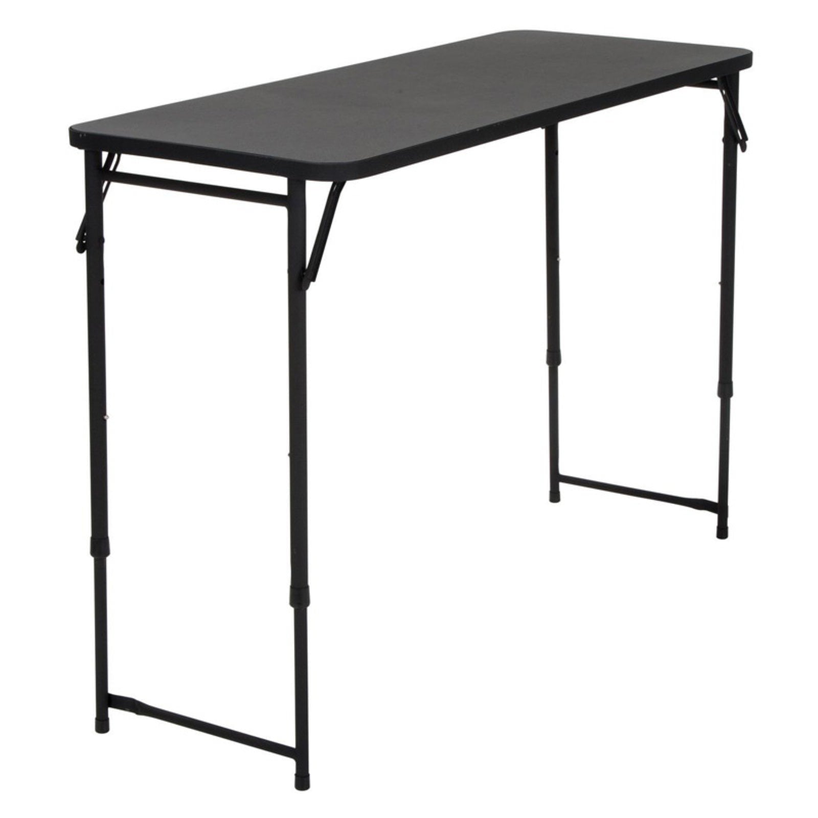 20″ x 48″ Adjustable Height PVC Top Table, Black