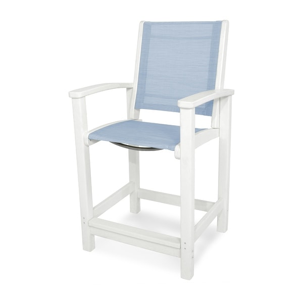 POLYWOOD Coastal Counter Chair