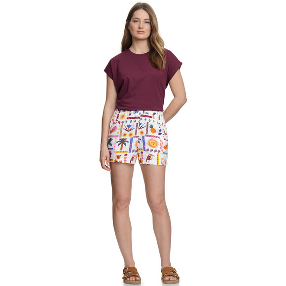 Jonas Nielsen Damen Leinenshorts mit Allover-Print