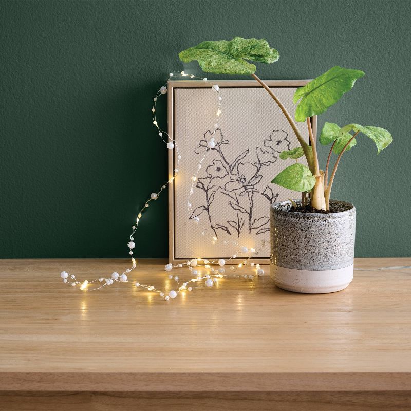 Fairy Pearl String Lights White - Room Essentials™