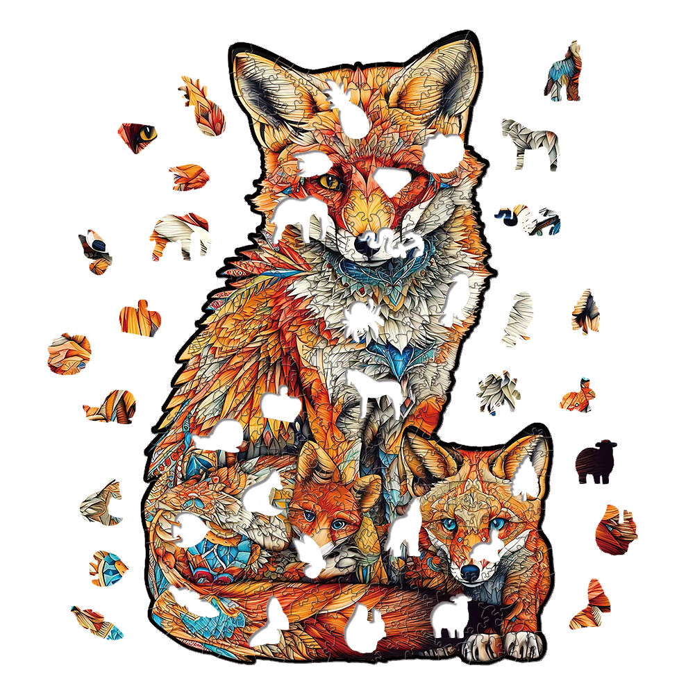 Animal Wooden Puzzle-Lovely Fox