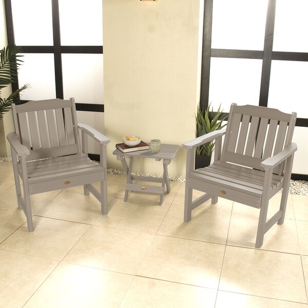 Garden Chairs and Folding Side Table (3piece Set)