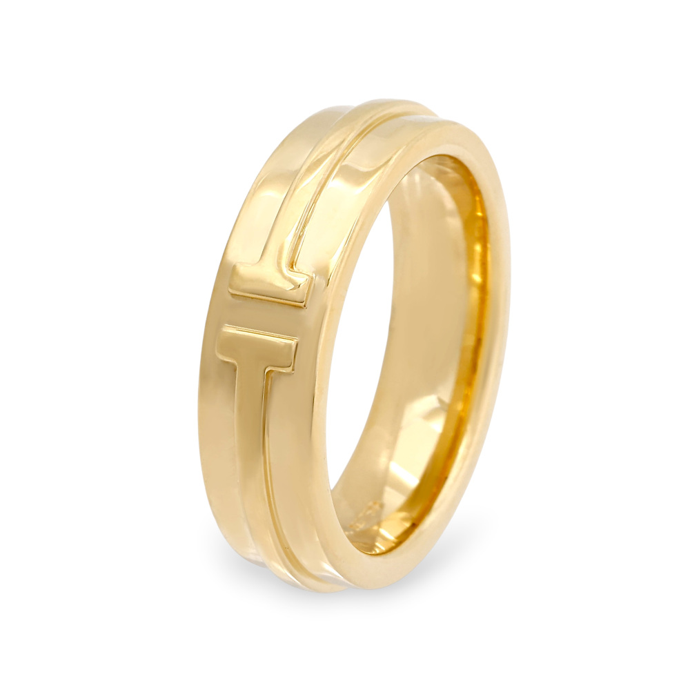 Tiffany & Co. Tiffany T Narrow Ring 18K Yellow Gold Diamond