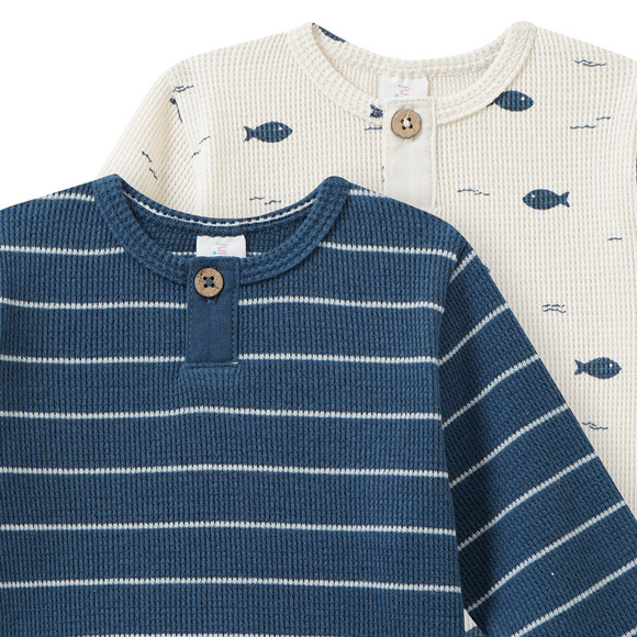 Topomini 2 Newborn Langarmshirts im Set