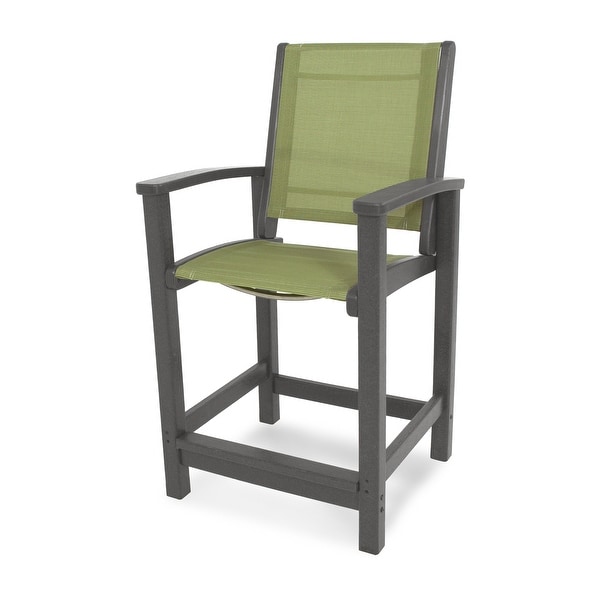 POLYWOOD Coastal Counter Chair