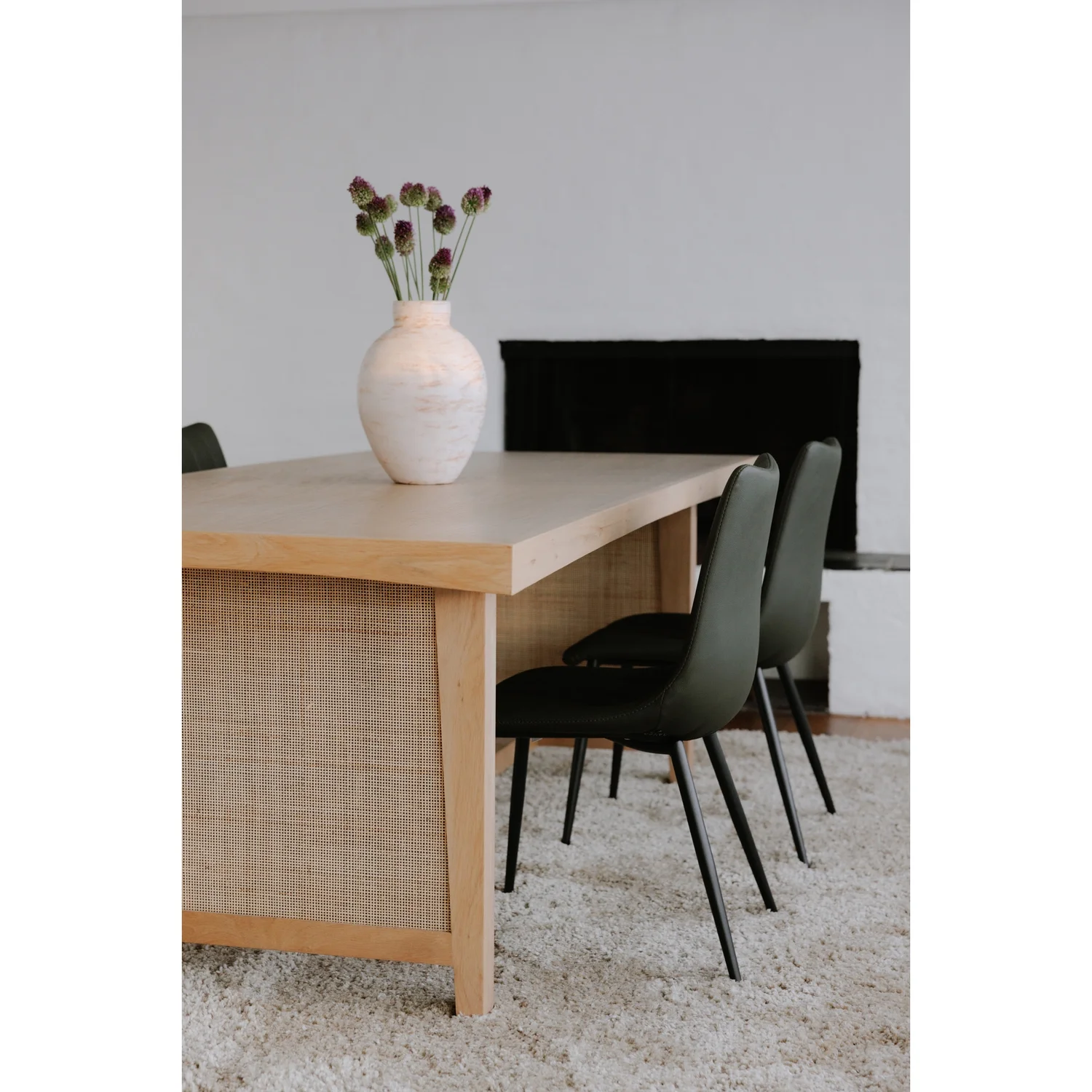 Moe's Home Collection Alibi Dining Chair Dark Green Set Of 2