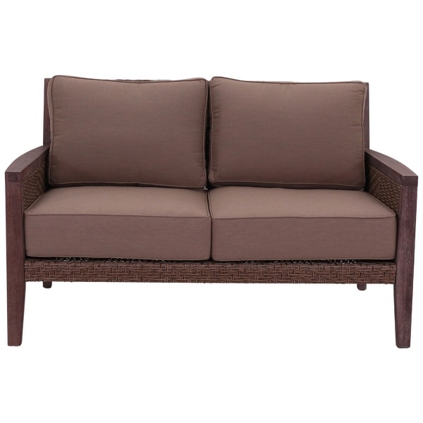 Courtyard Casual Buena Vista II 4 pc Loveseat Group Includes: One Loveseat,One Coffee Table and Two Club Chairs