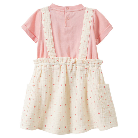 Topomini Baby Musselin-Kleid mit Punkte-Print