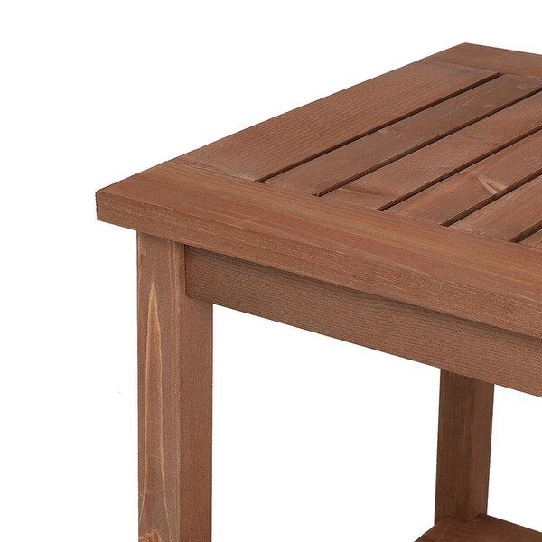 Patio Fir Wood End,Coffee,Side Table