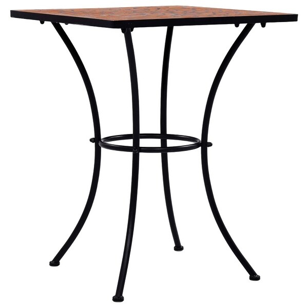 vidaXL Mosaic Bistro Table Terracotta 23.6