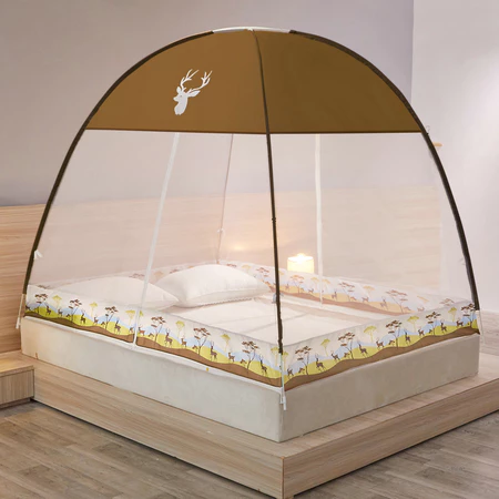 Double Door Free Installation Mosquito Net Dormitory Folding Mosquito Net