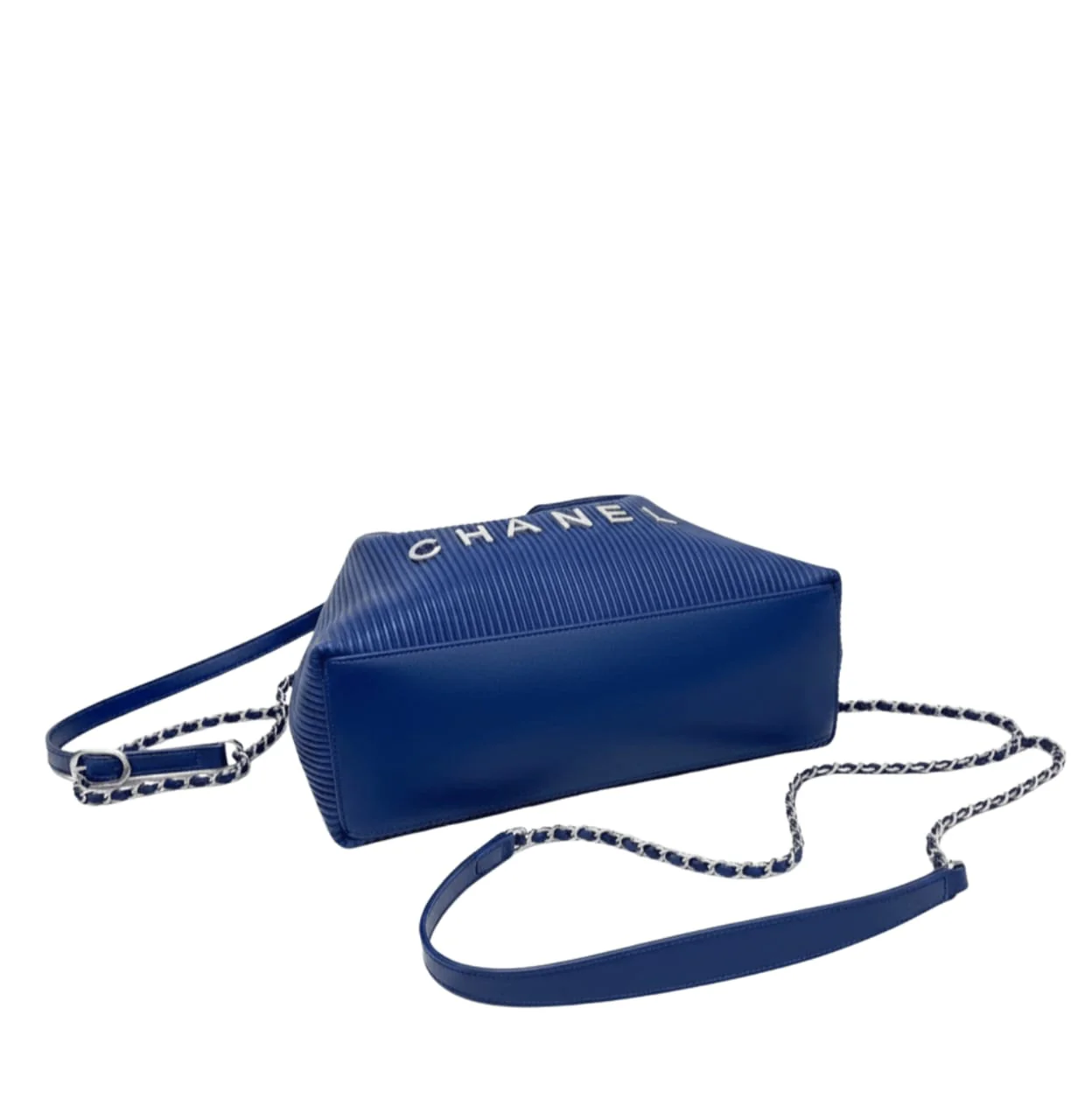 Chanel Bag | Hobo Bag Pleated Leather Material  Silver