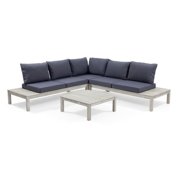 Arlington 5seat Acacia Sectional Sofa Set by Christopher Knight Home