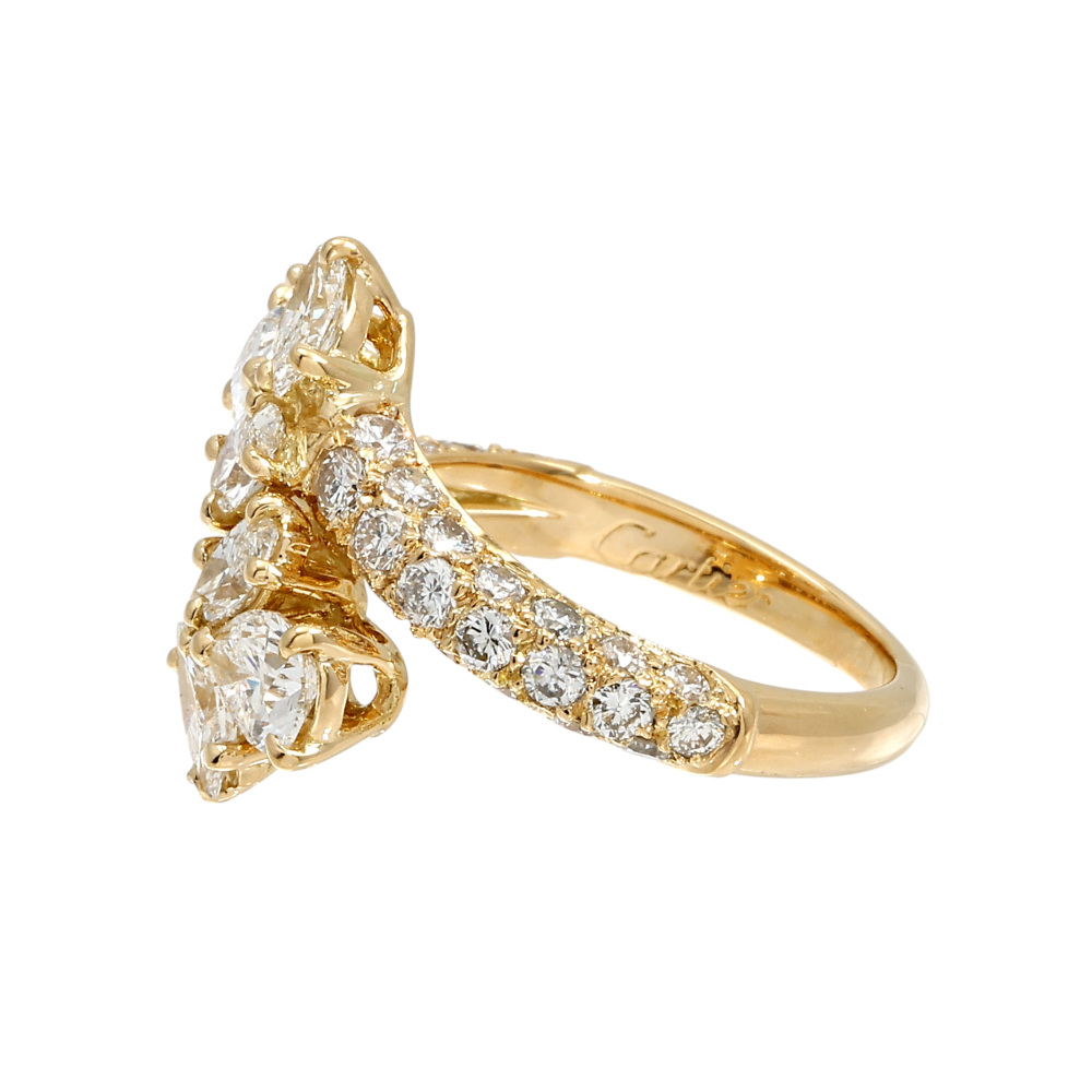 Cartier Primvale Ring 18K Yellow Gold Diamond