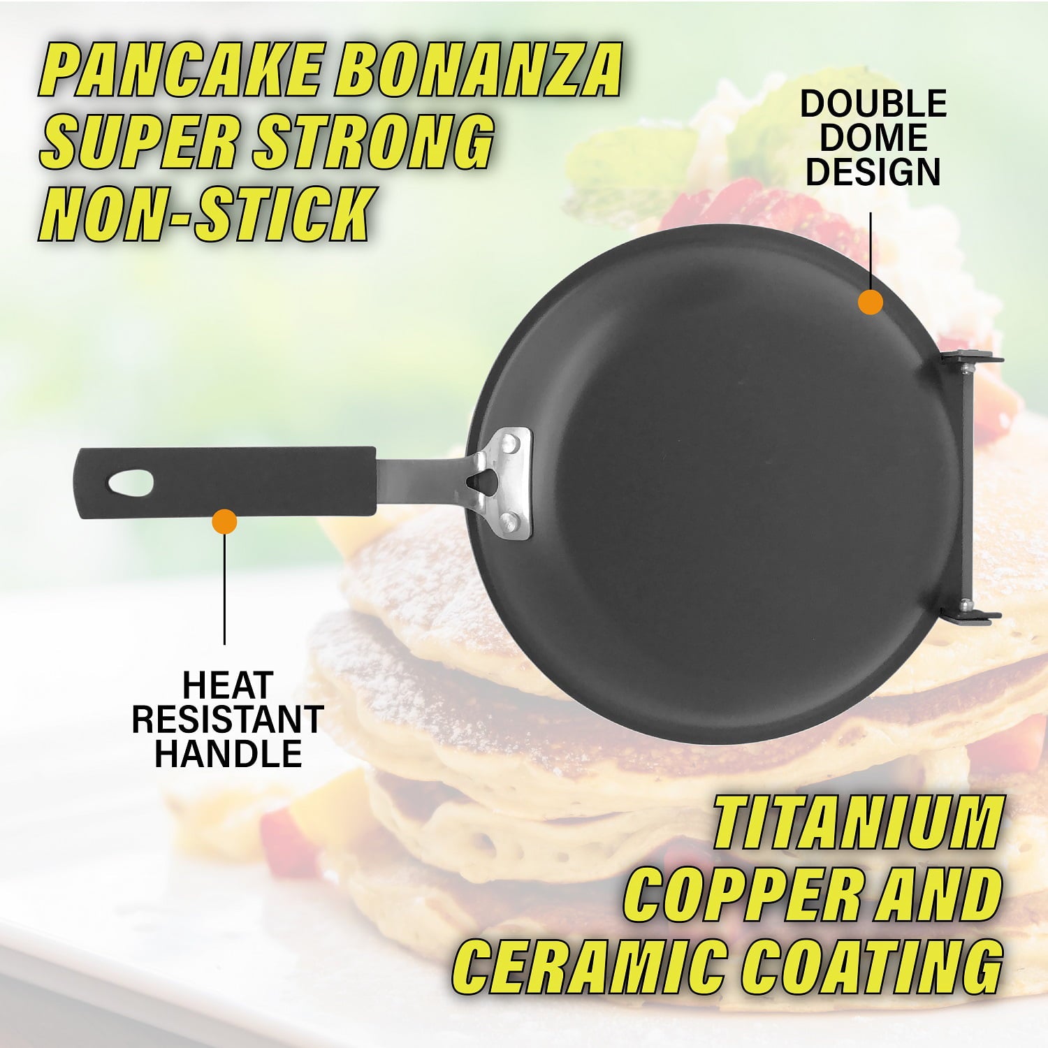 Gotham Steel Double Pan, Nonstick Copper Easy to Flip Pan