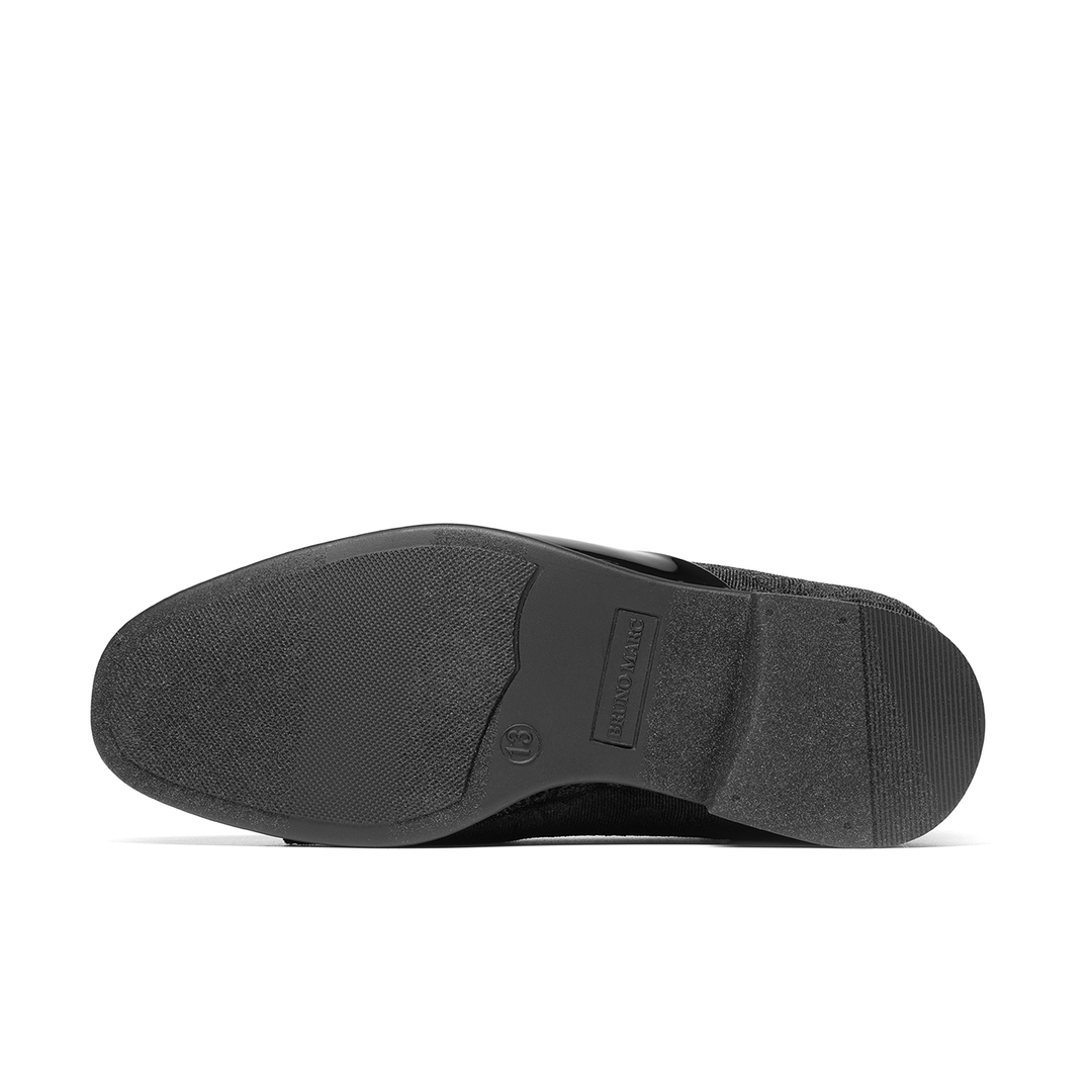 Boys Dress Shoes Formal Patent Velvet Tuxedo Oxford Shoes