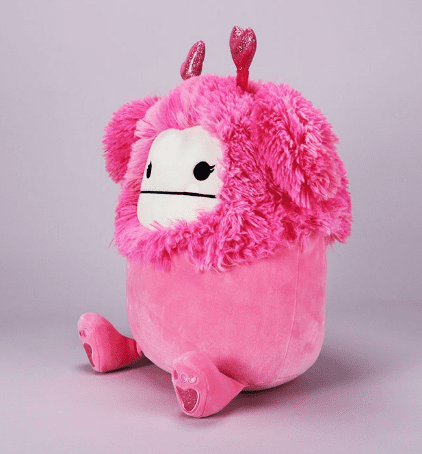 Squishmallows Official Kellytoys - Caparinne The Hot Pink Bigfoot, Valentine's Day 12 Inch Plush