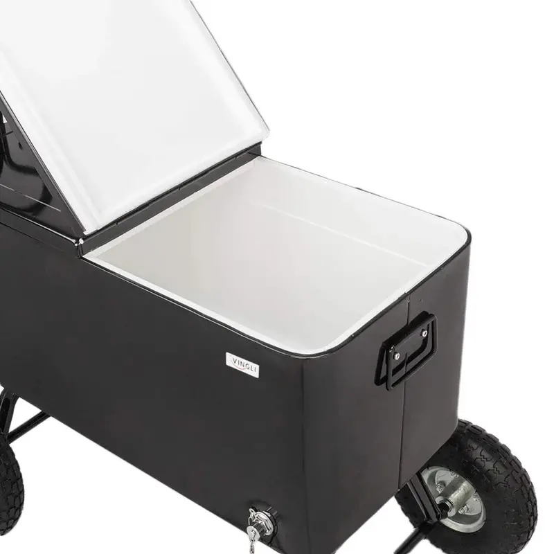 VINGLI 80-Quart Rolling Wagon Cooler – Insulated Ice Chest
