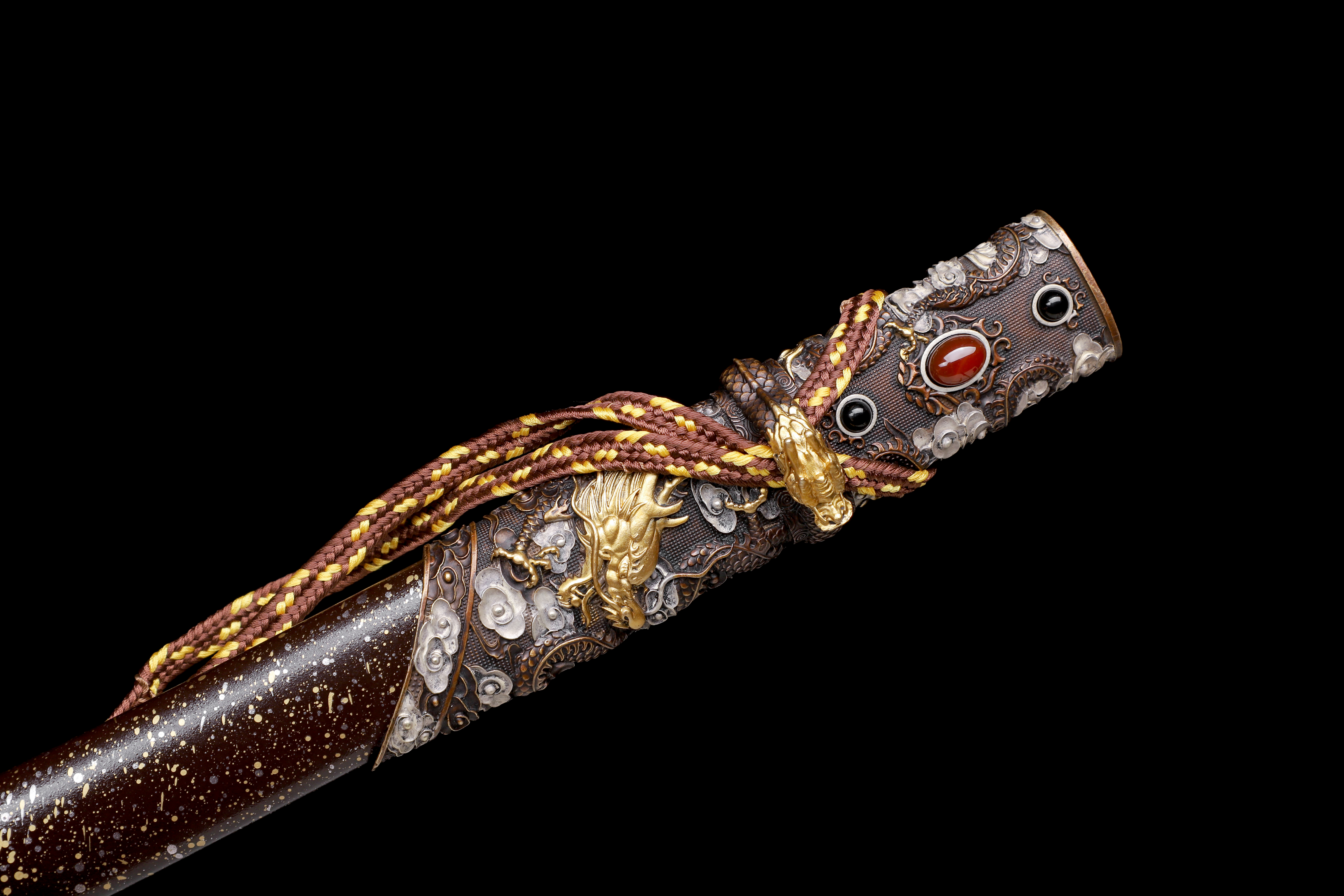 Handmade Japanese Katana Go-Mai Blade Galaxy Dragon Full Tang