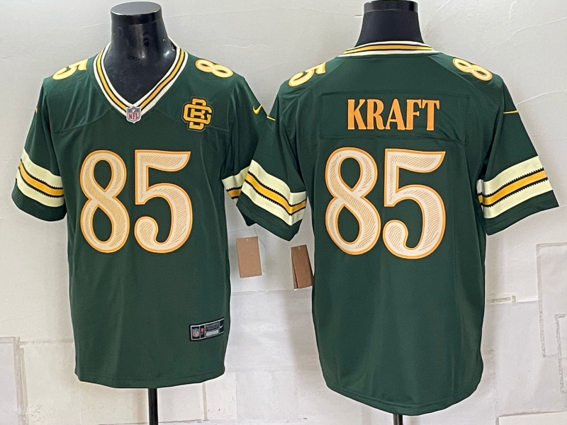 Men's Green Bay Packers Tucker Kraft #85 Green 2026 Rivalries Collection Game Jersey