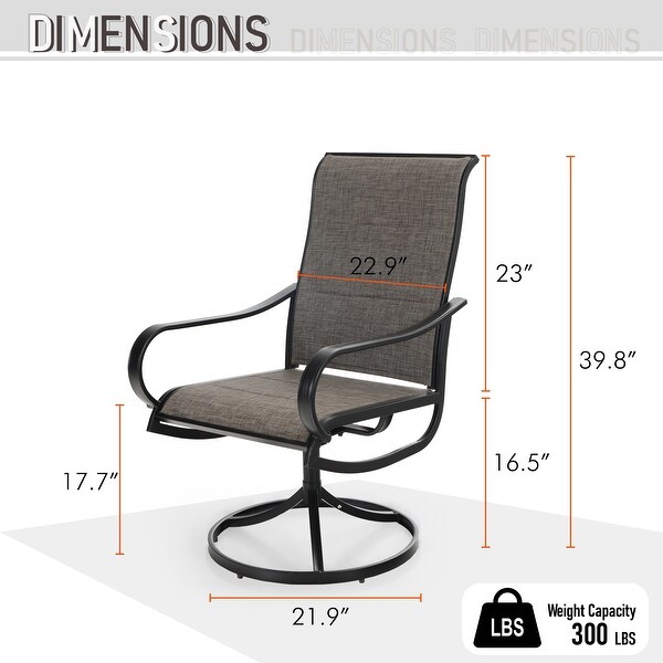 MAISON ARTS 5Piece Square Patio Dining Set