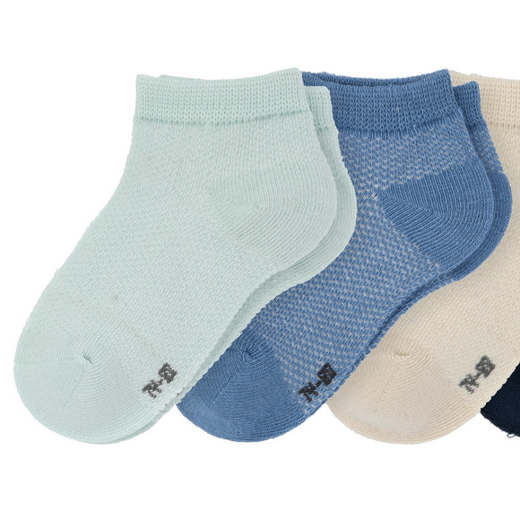 Topomini 4 Paar Baby Sneaker-Socken in Piqué-Qualität