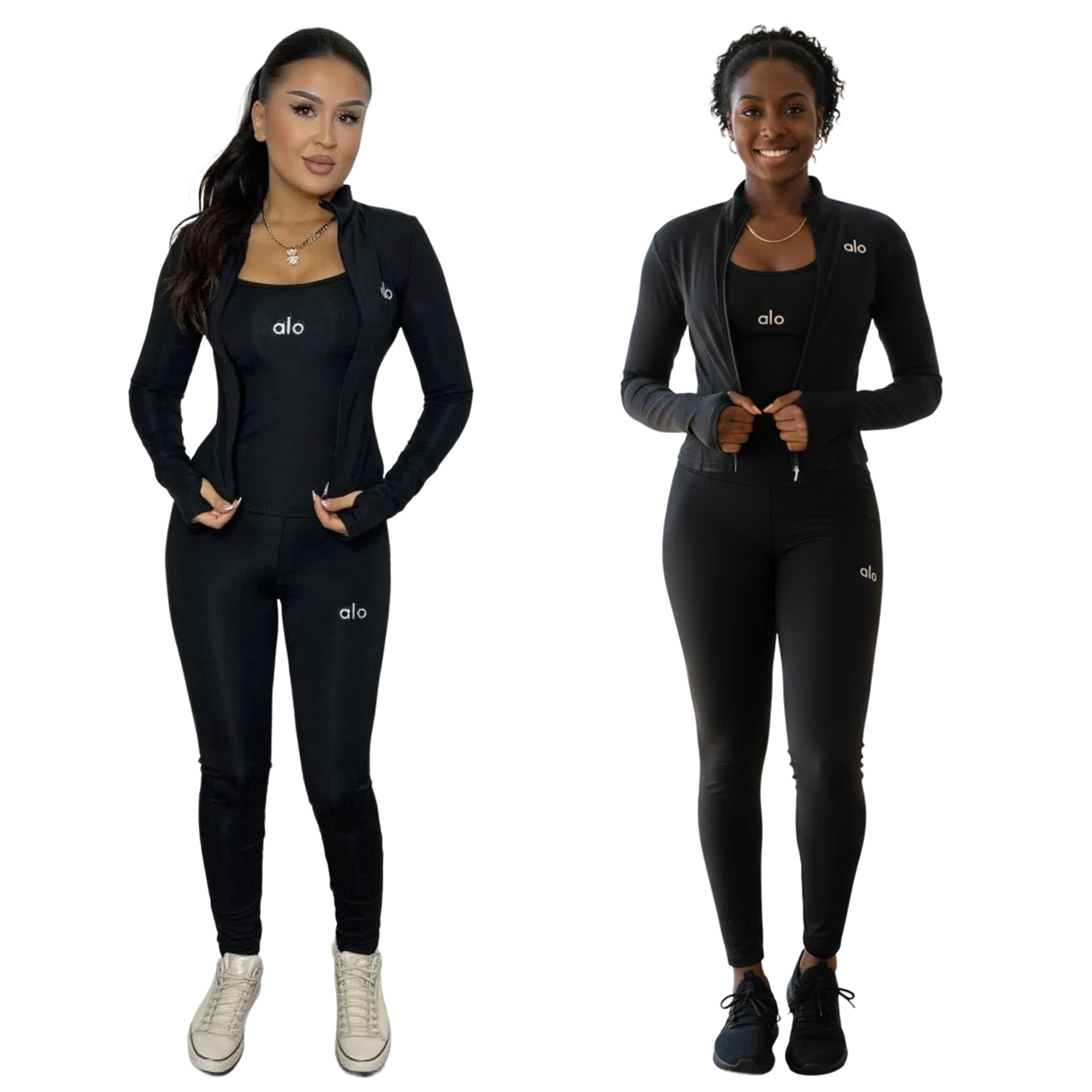 ALO Fashion Letter Yoga Three-Piece Set - cnluxepick