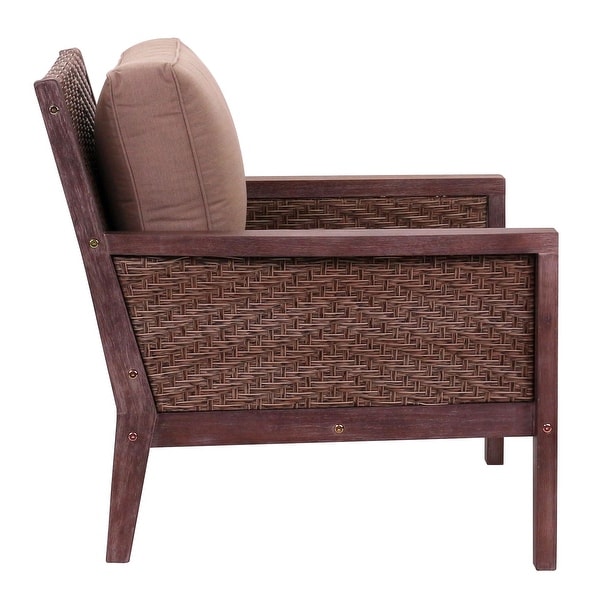 Courtyard Casual Buena Vista II 4 pc Loveseat Group Includes: One Loveseat,One Coffee Table and Two Club Chairs