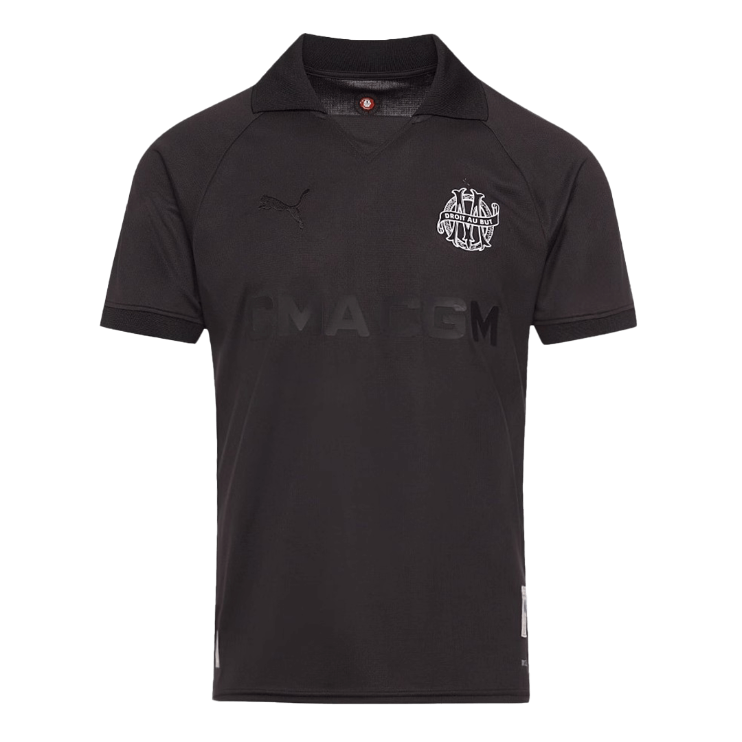 Marseille Goalkeeper Soccer Jersey Black - 125th Anniversary
