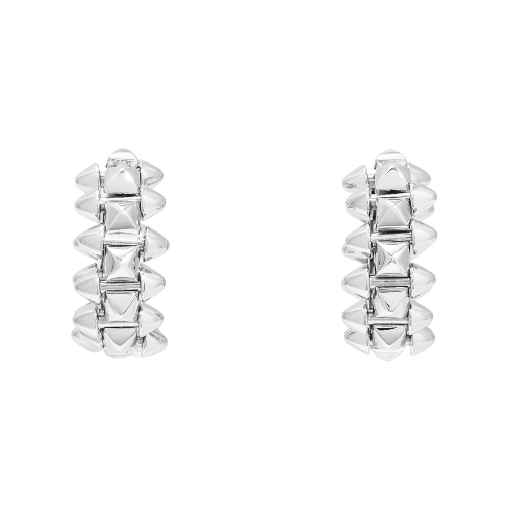 Cartier Crash Earrings 18K White Gold B8301521