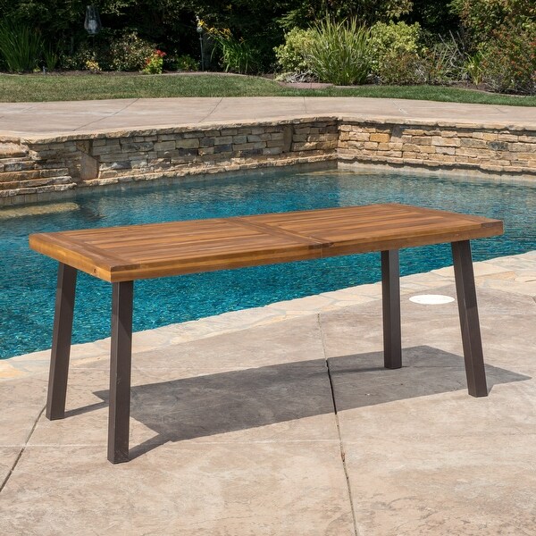 Della Acacia Wood Dining Table