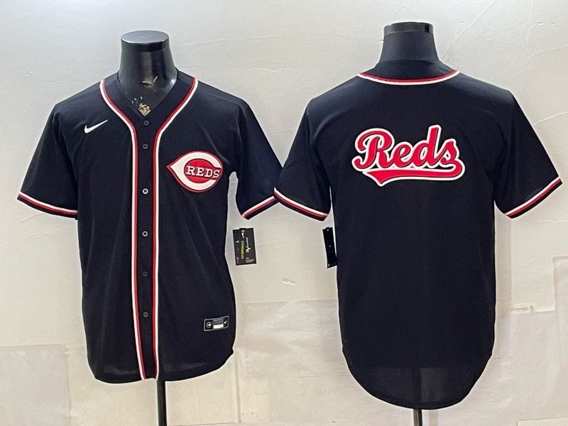Men's Cincinnati Reds Fashion Limited Black Out Jersey