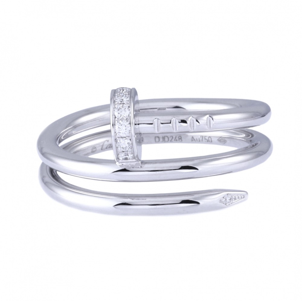 Cartier Juste un Clou Ring 18K White Gold Diamond B4211000