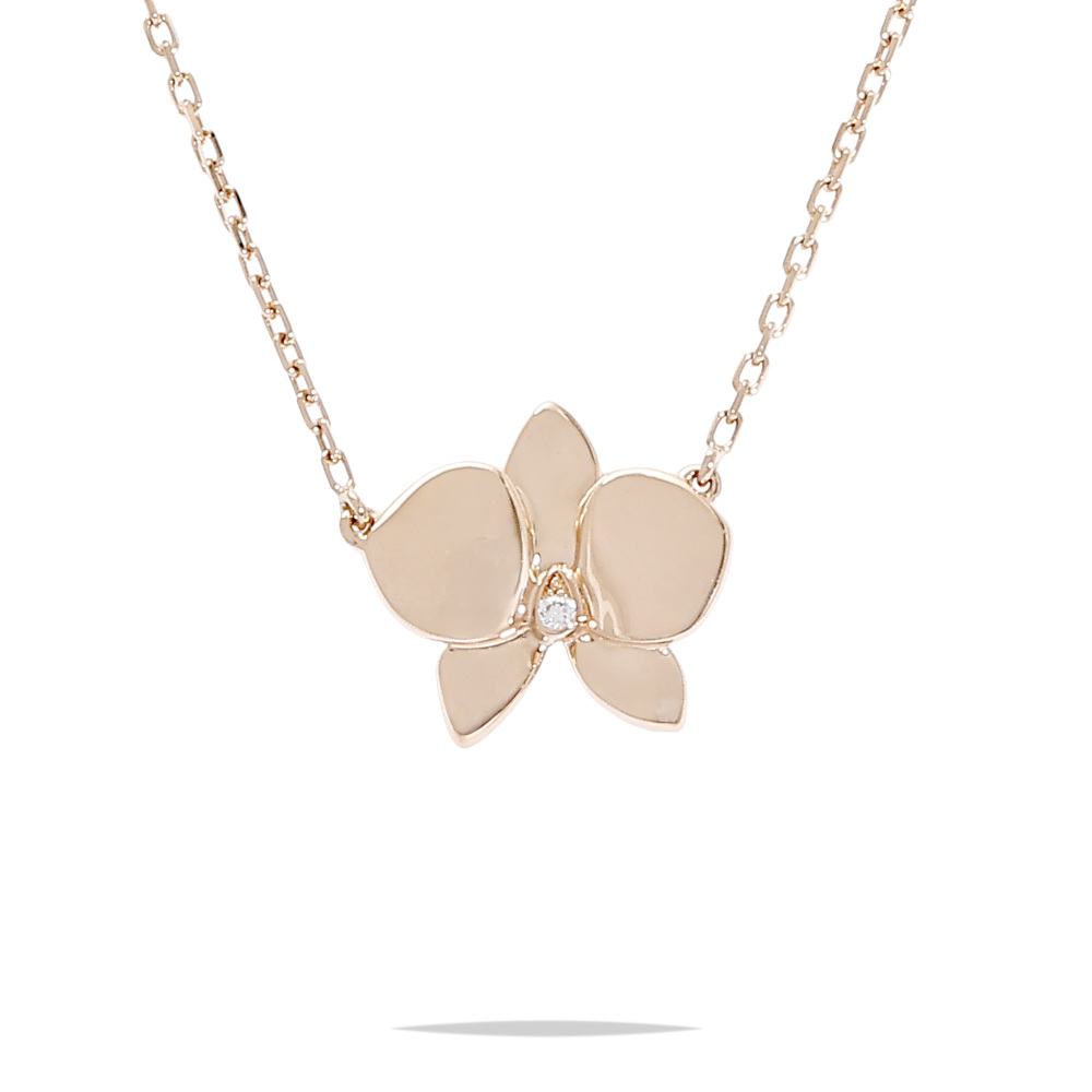 Cartier Caresdor Kidepal Diamond Necklace 18K Rose Gold B7015500