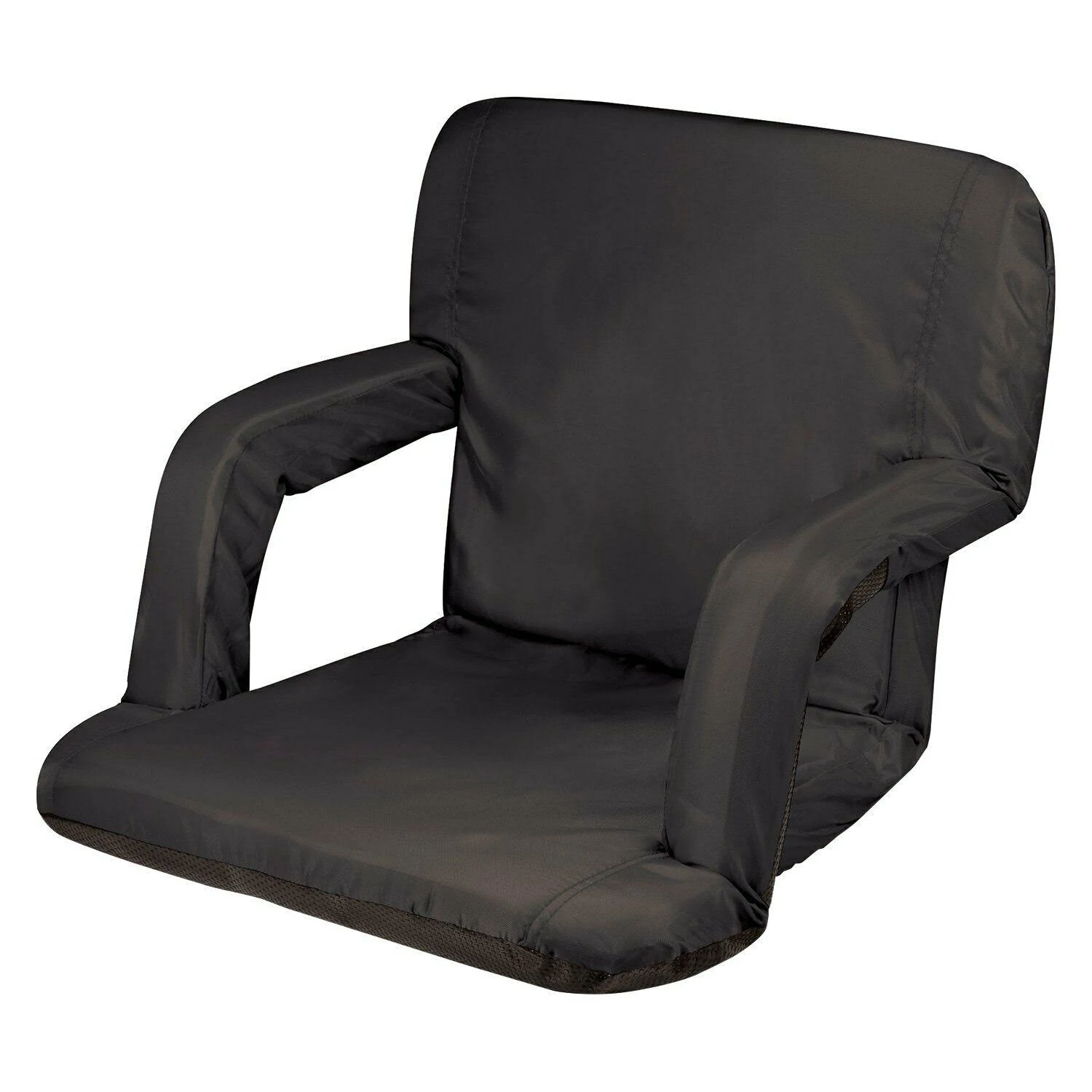 Picnic Time Ventura Portable Reclining Stadium Seat (Black) - Los Angeles Rams