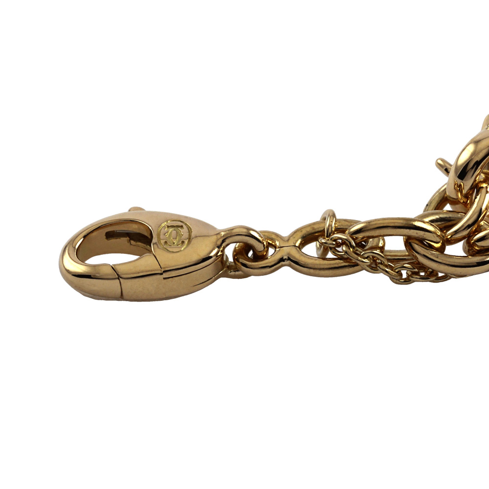 Cartier Charm 7 Motifs K18 Yellow Gold Bracelet