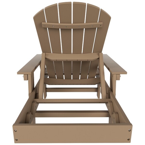 Polytrends Altura Poly EcoFriendly All Weather Reclining Chaise Lounge with Arms