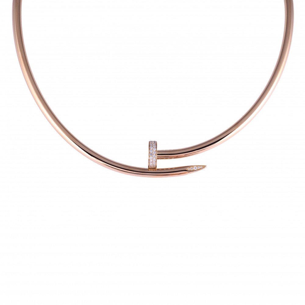 Cartier Juste un Clou Necklace 18K Rose Gold Diamond N7424268