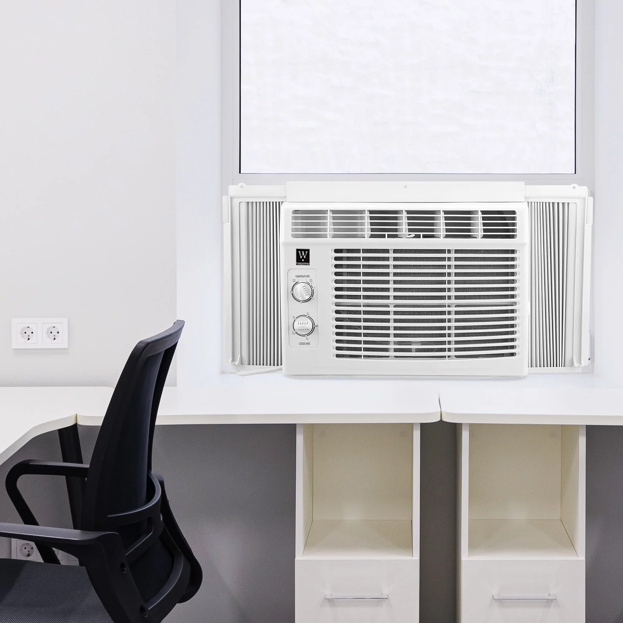 HomePointe 5,000 BTU Mechanical Window Air Conditioner w/ Dial Temp Control