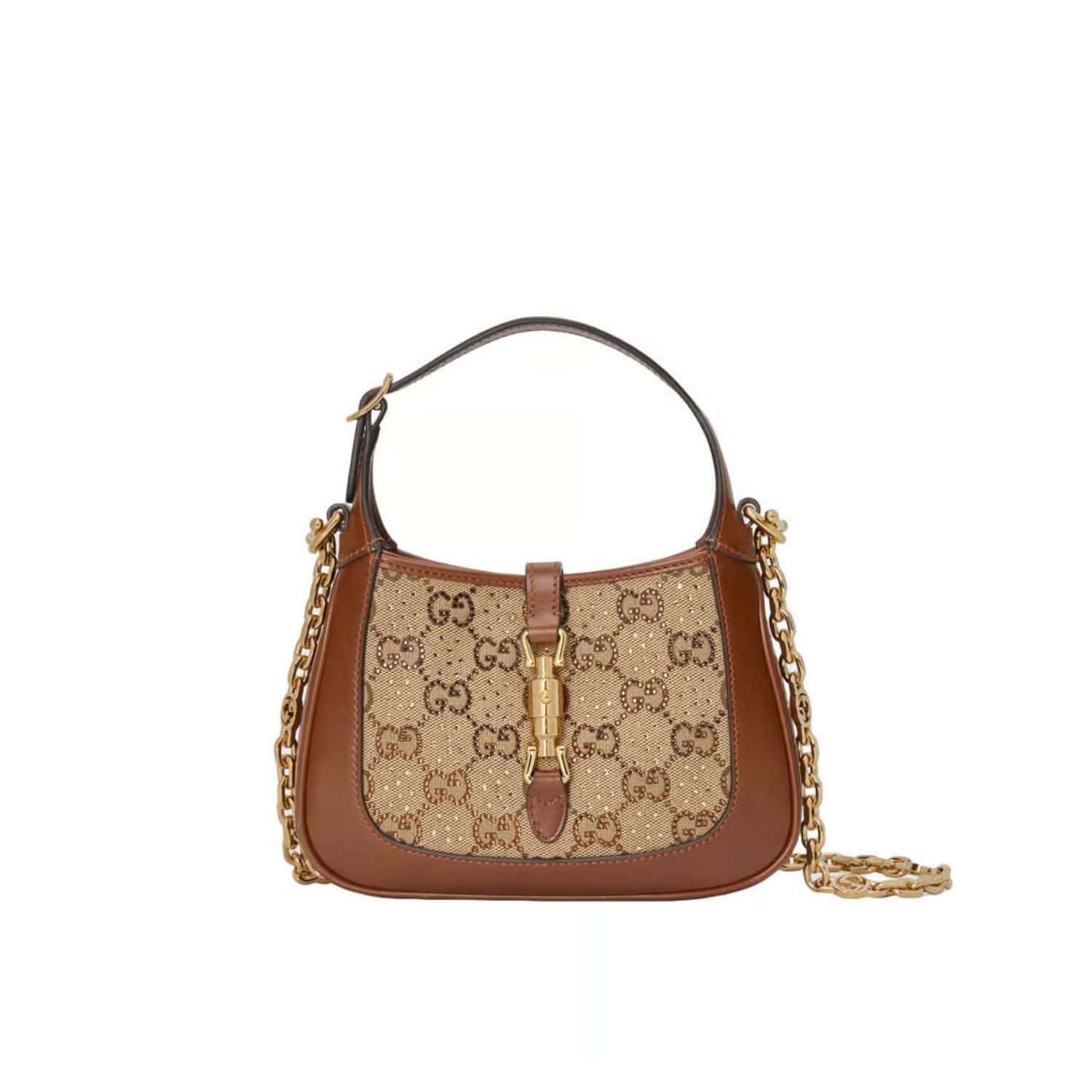 Gucci Jackie 1961 Crystal GG Mini Shoulder Bag 19cm