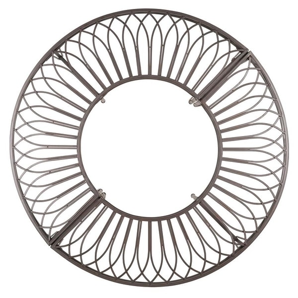 Design Toscano Gothic Roundabout Steel Garden Bench
