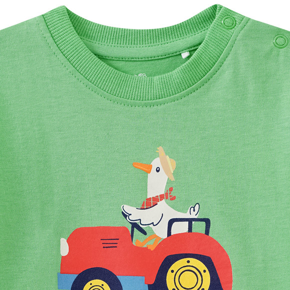 Topomini Baby T-Shirt mit Traktor-Print