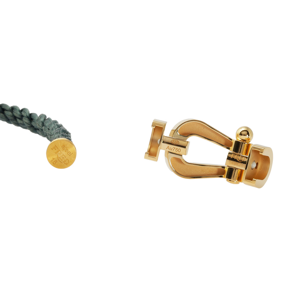 FRED Force 10 Lm Bracelet 18K Yellow Gold & Stainless Steel 0B0006-6B1069
