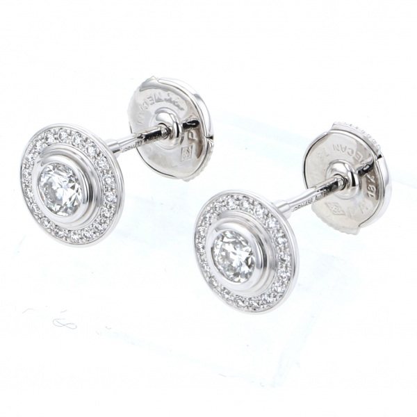 Cartier Damour (diamant Leger) Diamond Earrings 18K White Gold