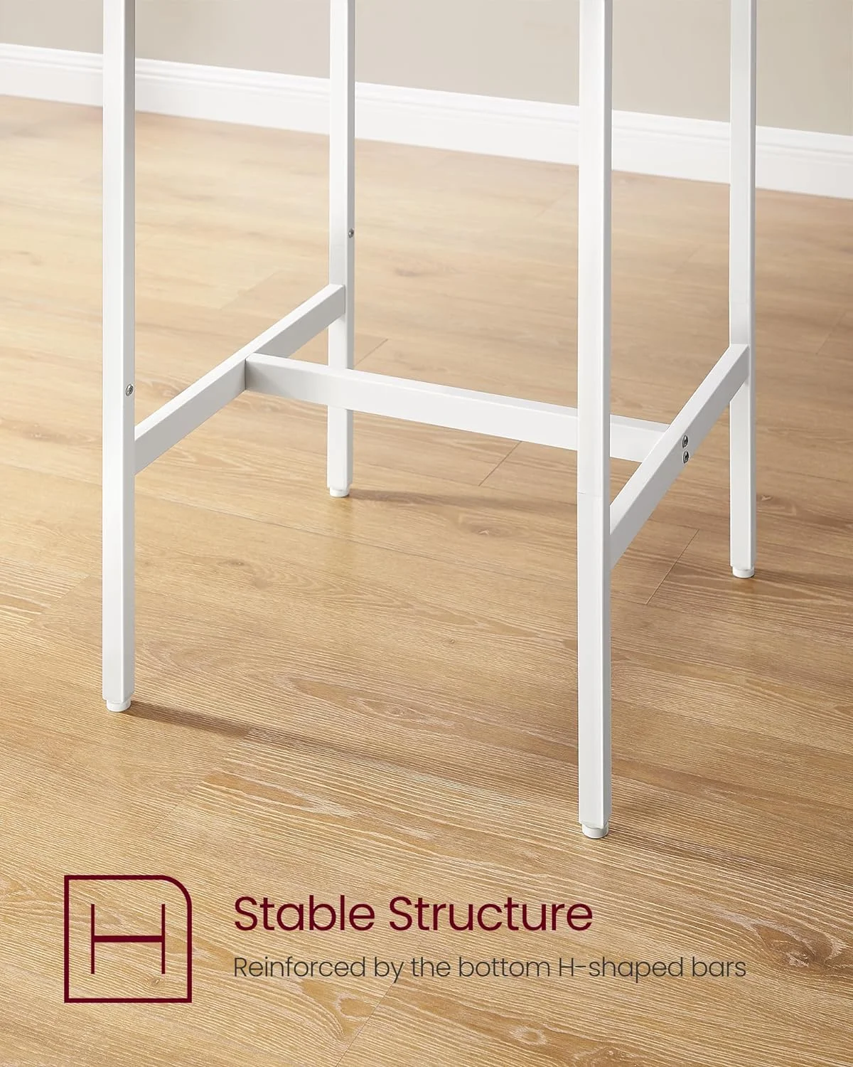 2026 Bar Table and Chairs Set, Square Bar Table with 2 Bar Stools, Dining Pub Bar Table Set for 2, Space Saving for Kitchen Breakfast, Living Room, Party Room, Golden Oak and Cloud White