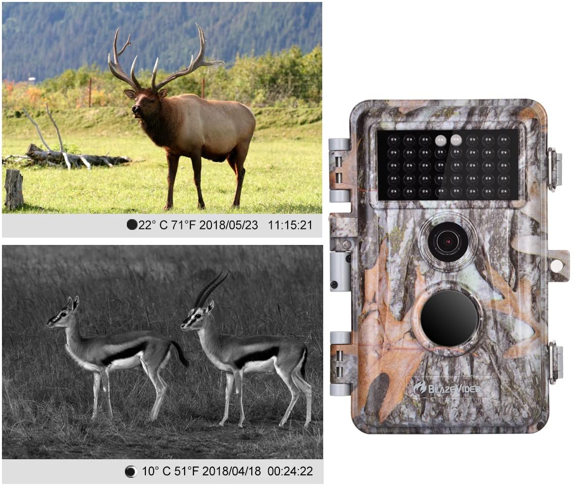 2026 5-Pack Game & Deer Trail Cameras 16MP 1920x1080P Video Hunting Wildlife Cams Time Lapse with Night Vision