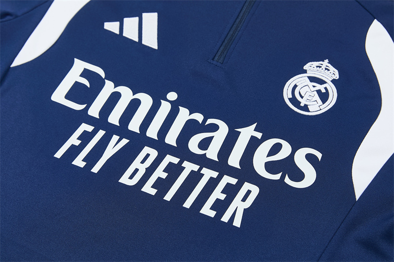 Adult / Kids 2627 Real Madrid Half Zipper Training Suit