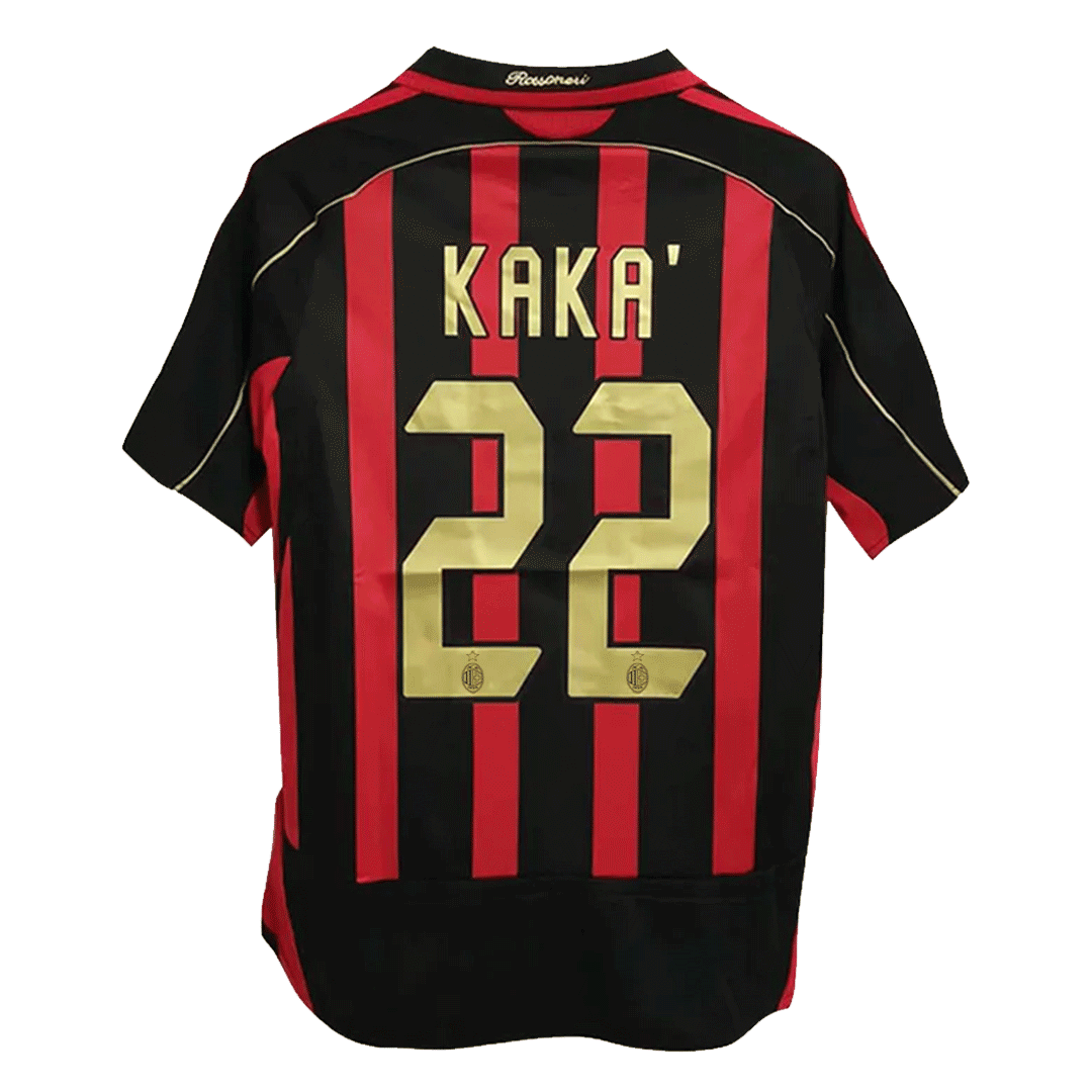 Retro Soccer Jersey KAKA' #22 AC Milan Home 2006/07