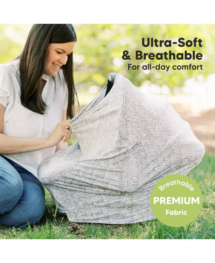 KeaBabies Car Seat Cover for Babies, Multi-Use Nursing Cover, Infant Carseat Cover, Breastfeeding Cover, Stroller Cover