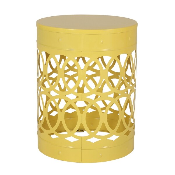 Metal end Table Large ,Green